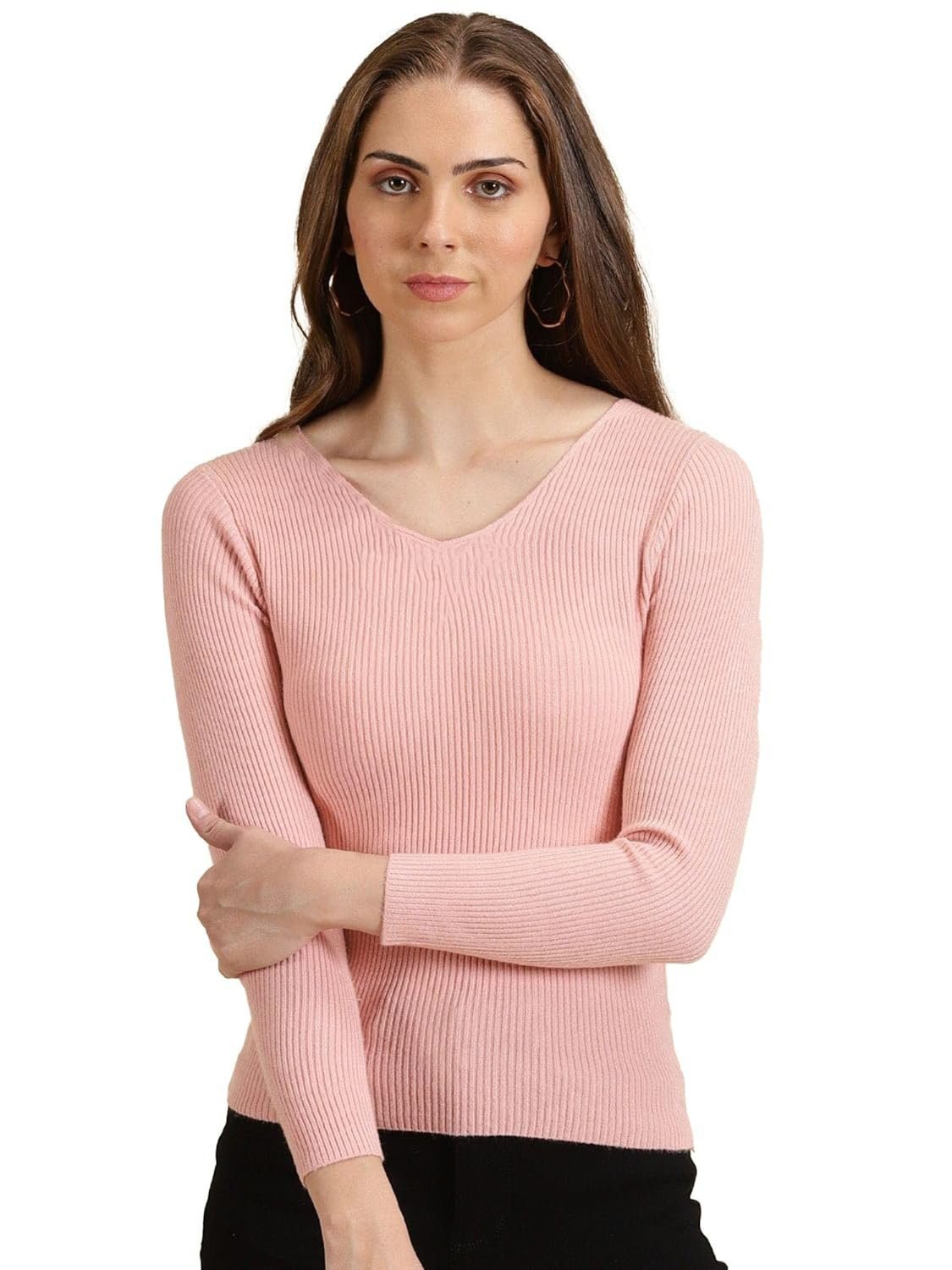 Women Knit-Rib Stretchable