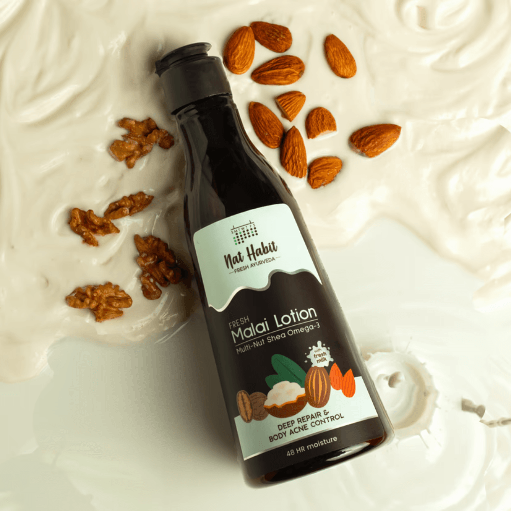 Multi-nut shea omega-3 malai lotion