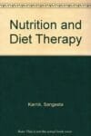 a book cover of a nutrition and diet therapy