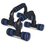 a black and blue push up bars