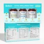 Blubein Total Wellness Trio | Multivitamin with 37 Vital Ingredients 60N | Mega Omega 3 Fish oil Capsules 60N | Ashwagandha with 5% withanolides 60N