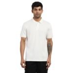 NOBERO Men’s Solid Regular Fit Polo Shirt