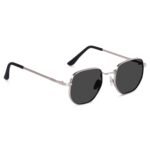 IFLASH Small Octagonal Polarized Sunglasses for Women Men Classic Retro Metal Frame Polygon Sun Glasses UV400 Protection