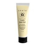 Arata Curl Gel For Frizzy, Wavy, Curly Hair | Natural Long-Lasting Hold & Definition | Tames Frizz | Aloe Vera, Abyssinian Seed Oil, Argan Oil & Soy Protein | No Sulphate,Paraben,Silicone | 50ml x 1