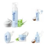 Moody Hydrating kit for Plumped Skin | Hyaluronic Acid Infused Face Wash, Hydrating Toner, Deep Moisturizer, SPF 50 Sunscreen | UVA/UVB Defense | Essential Skincare Kit