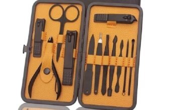 Stainless Steel Professional Manicure Set Nail Cutter For Women Nail Scissors Luxury Grooming Kit Pedicure Kit For Women Acne Remover Needle Also Pedicure Tools For Feet (Set Of 12)- Ur-24012