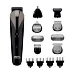Morphy Richards Kingsman Pro 12-In-1 Grooming Kit For Men| Rechargeable All In One Men Trimmer|5 Face Nose Ear Hair Blades| Nose&Ear Trimmers| Private Part Shaving Body GroomersI2-Yr Warranty,Black