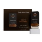 THE LOVE CO. Oud Accord Solid Perfume for Men & Women | Long-Lasting Fragrance Balm | Alcohol-Free, Travel-Friendly, Pocket Perfume Stick | Luxury Scent – 12gm