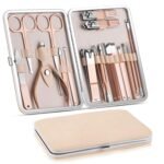 SIRTERIQ 18-in-1 Luxury Manicure & Pedicure Kit – Professional Nail Care Set with Nail Cutter, Scissors & Acne Remover Needle for Women