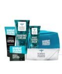 Bombay Shaving Company Premium Shaving Kit For Men | Charcoal Face Scrub, Charcoal Shaving Cream, Post Shave Balm, Neem & Charcoal Bath Soap, Face Towel | Travel Bag | Shaving Kit | Travel Kit For Men