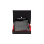 WildHorn Rfid Protected Leather Wallet For Men, Black