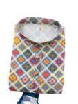 FOXDX Men’s Traditional Cotton Floral Printed Only Kurta