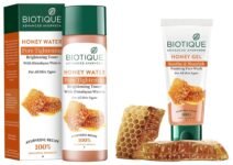 Biotique Honey Water Pore Tightening Toner, 120ml & Biotique Bio Honey Gel Face Wash for All Skin Types, 100ml