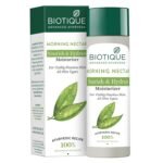 Biotique Morning Nectar Flawless Skin Moisturizer Cream | Prevents Dark Spots, Blackheads And Blemishes | Visibly Flawless Skin | Nourishes And Hydrates Skin| All Skin Types | 120Ml