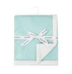 abracadabra Luxury Chamois Baby Blanket with Sherpa Back for Newborns & Infants, All Season, Ultrasoft & Fluffy (91 cm x 76 cm, 0-2 Years) – Turquoise