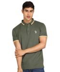 Alan Jones Clothing Men’s Solid Regular Fit Polo T-Shirt