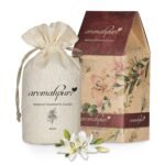 Aromahpure Premium Car Perfume Fragrance Flakes – Bliss – ‘Floral Lilly ’, Luxury Car Air Freshener made Organically with Essential Oil, Grains, and Flakes – 50Gm, Last Upto 30 days, IFRA certified