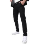 Urbano Fashion Men’s Slim Fit Black Stretch Jeans