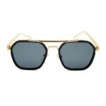 QUE Metal Club by Shikhar Dhawan | (Size: Medium) | Unique and Sleek Designer Metal Sunglasses with Polycarbonate Lenses | UV400 with 100% UV Protection for Men