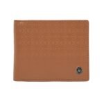 UNITED COLORS OF BENETTON Men’s Leather RFID 8 Card Slot Slimfold Wallet, Tan (Valtr)