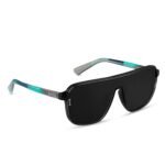 Eyewearlabs OKNO | Polarized Over-Sized Unilens Rectangular Branded Stylish Sunglasses For Men & Women | 100% UV Protection Shades | Cricket Sports Cycling Driving | RYFT