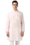 Peter England Men’s Everyday Festive Solid Long Kurta Cotton