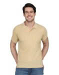 INKKR Men’s Polo Neck Half Sleeve Cotton Blend Regular Fit T-Shirt With Pocket