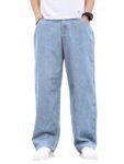KOTTY Men’s Loose-Fit Stretch Denim Jeans in Light Colors for All Seasons.
