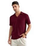 madfrog Men Solid Regular Fit Polo Neck Half Sleeve Solid Casual T-Shirt | Polo T-Shirt for Men