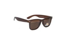 Peter Jones Brown Unisex Polarized Wayfarer Sunglasses (POL8223BW)
