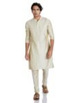 Amazon Brand – Symbol Men Festive Long Regular Fit Kurta & Pyjama Set (2Pcs)