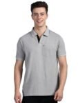 Lux Cozi Men’s Half Sleeve Soild Casual Regular Fit T-Shirt With Chest Pocket | Polo Tshirt For Men