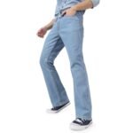 Urbano Fashion Men’s Washed Bootcut Jeans Stretchable