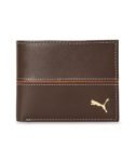 Puma Unisex-Adult Leather Stripe Wallet, Chocolate (9105502)