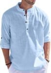 Bellstone Men’s Cotton Blend Solid Regular Dress Shirt