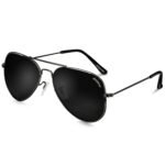 ELEGANTE Classic HD Polarized Aviator Sunglasses for Men & Women, 100% UV Protected, Lightweight Copper Frame