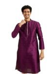 DIWAS BY MANYAVAR Men’s Art Silk Self Design Kurta (1pc)
