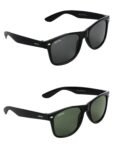 CREATURE Black & Green Sunglasses Combo with UV Protection (SUN-001-003)