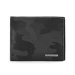 POLICE Slim Textured Leather Bi Fold Wallet for Men Ultra Strong Stitching | 8 Card Holder Slots | 2 Currency Compartments | 2 Slip-in Pockets – Black