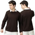The Hollander Mens Full Sleeve Cotton Regular Fit Polo Tshirts