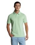 Symbol Premium Men’s Cotton Stretch Solid Polo T-Shirt (Regular Fit | Pique Knit)