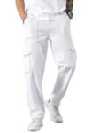 AVANOVA Bell-Bottom Men Cargo Jeans II Men Cargo Pants II Denim Cargo for Men II Cotton Pant II Wide Legs II Flap Pockets II Cargo for Men (Jeans-119)