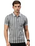 Classic Polo Men’s Half Sleeve Polo Neck Slim Fit All-Over Print T-Shirt