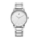 Fastrack Silver White Dial Analog Metal Watch for Men – 3278Sm04