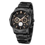 Giordano Multi-Function Analog Watch for Men with Textured Dial, Classic Stainless Steel Strap and Date Function