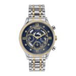 Sonata Wedding Edit Quartz Multifunction Blue Dial Stainless Steel Strap Watch for Men