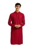 DIWAS BY MANYAVAR Men’s Viscose Embroidered|Sequined Kurta (1pc)