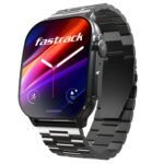 Fastrack Astor FS2 Pro Smart Watch, 1.96” AMOLED Display, 410 * 502 Pixel Resolution, SingleSync BT Calling, AI Voice Assistant, 100+ Sports Modes & Smartwatch Faces, Upto 5 Day Battery, IP68 (Gun)