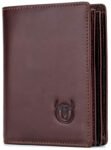 Contacts Men’s Genuine Leather Wallet | RFID Blocking Wallet for Men| Up to 15 Card Slots & 1 ID Window | Large Capacity Can Hold 50 Currency Notes (Brown)