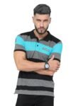 fanideaz Mens Half Sleeve Striped Cotton Polo T-Shirt || Casual T-Shirt || Stylish